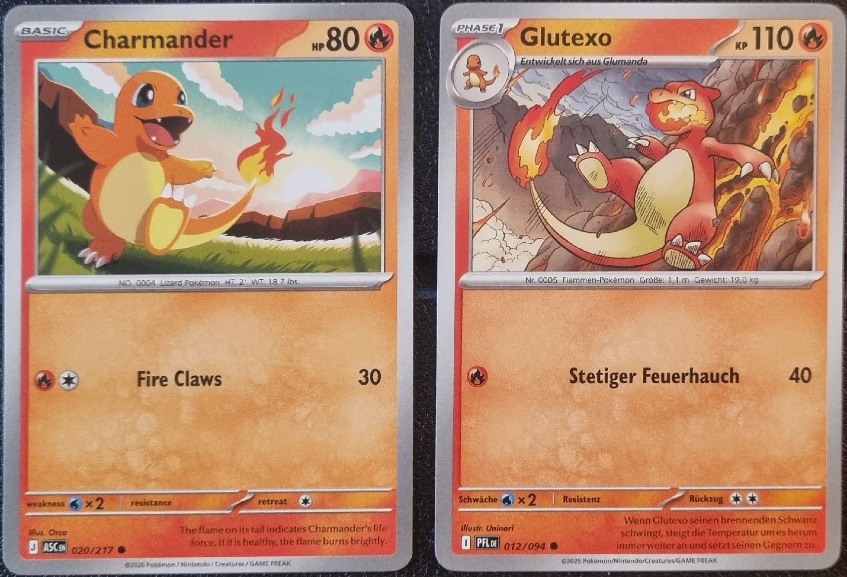 Pokémon Carte collezionabili: Pokemon Charmander & Charmeleon (EN) AB 1.- – Nuovo (secondo la descrizione) da Oberbipp venduto da ret_6hxb