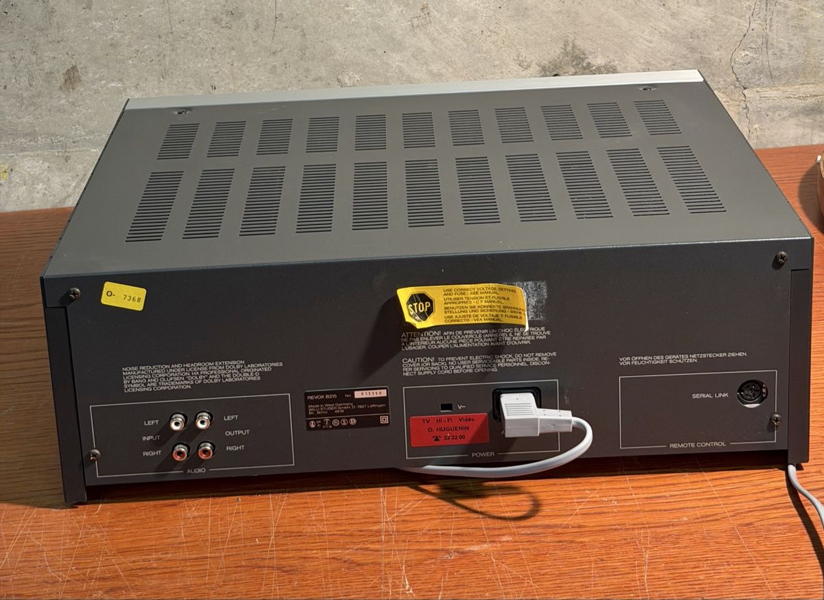 Revox Apparecchi a nastro: Vintage Revox B215 Cassette Tape Deck – Usato da Lausanne venduto da artnouveau04 4