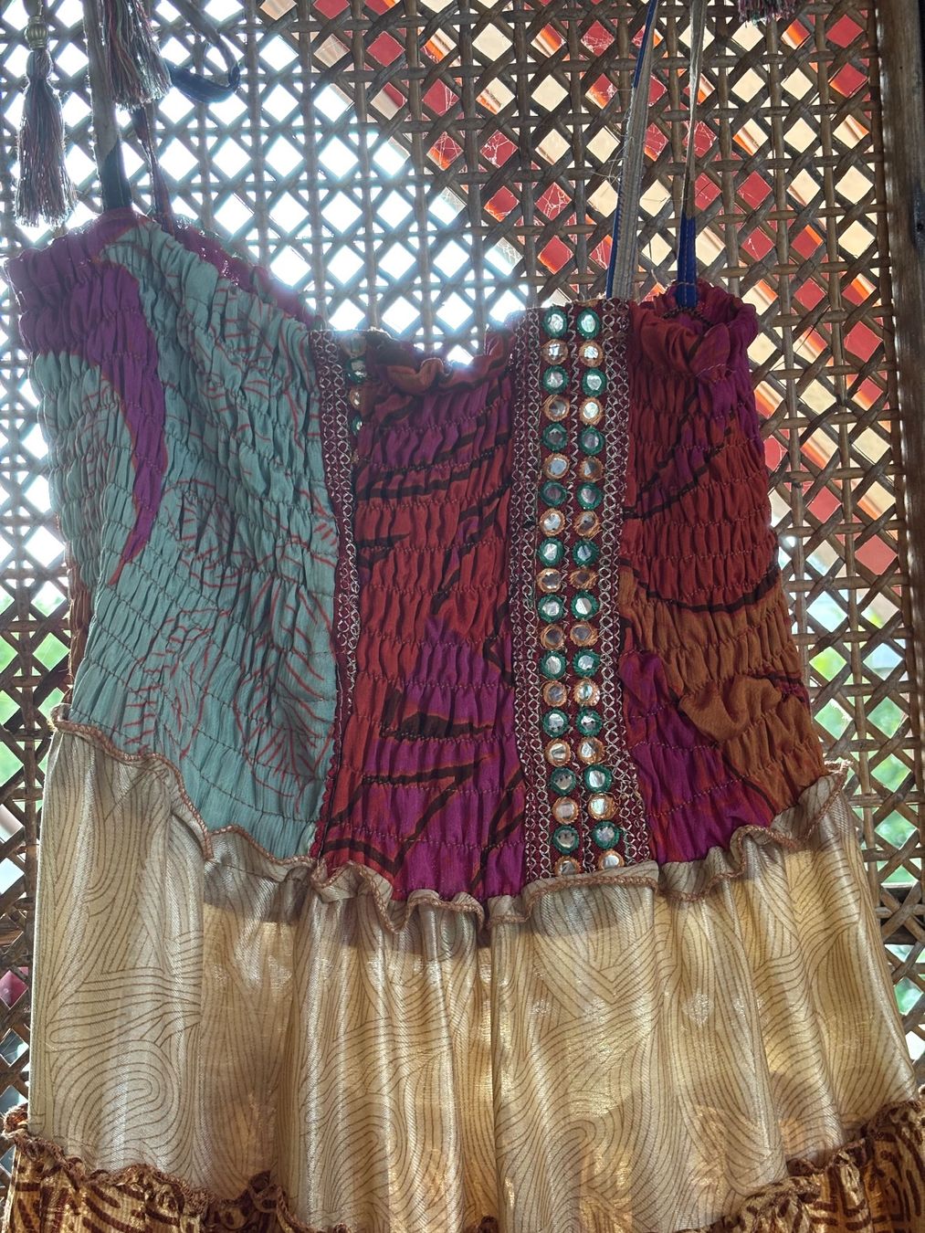 Kleider: Rock bunt, , Patchwork, Spiegelstickerei – Neu (gemäss Beschreibung) aus Aarau von VintageRebel 6