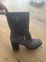 Marc O’Polo Veloursleder Stiefel Grau Gr. 38