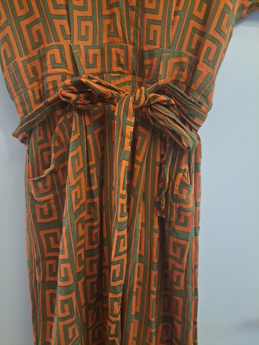 Tute: Combinaison Genesis imprimé géométrique orange vert taille M – Usato da Chêne-Bourg venduto da mar_p5n7 3