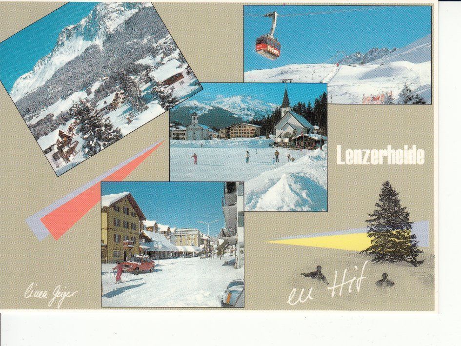 Cartoline postali: Lenzerheide / Valbella 5 um 1995 – Usato da Bürglen TG venduto da StampGraf