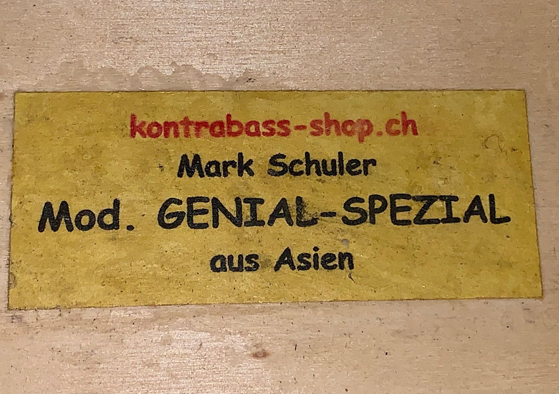 Strumenti musicali: Kontrabass 1/2 Mark Schuler Rothenturm – Usato da Auenstein venduto da Stevezee 3