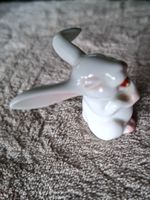 Süsser Porzellan Hase weiss handbemalt, Rosenthal, neu