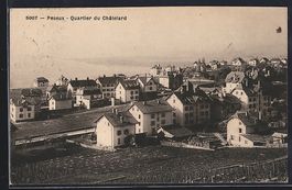 AK Peseux, Quartier du Châtelard, 1920