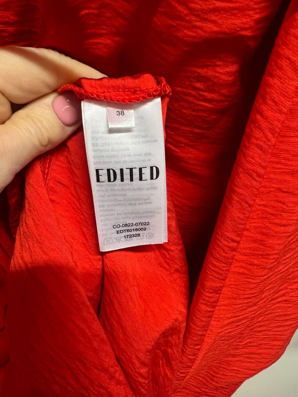 Vestiti: EDITED Dress 'Alara' in Red, Size 38 – Usato da Zürich venduto da FT_Zurich 3