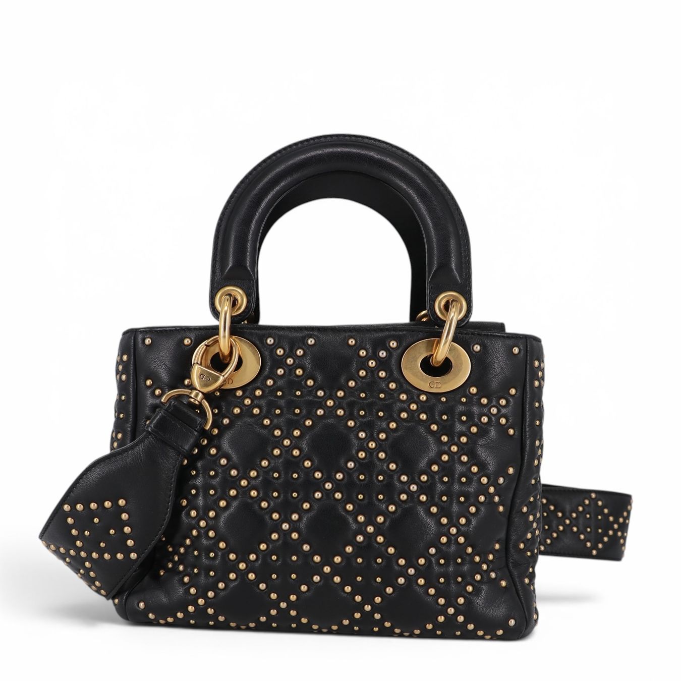 Dior Taschen für Damen: Dior Lady Dior Small Stud schwarz GHW – Gebraucht aus Binningen von Designerlabels 3