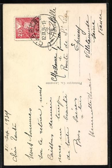 Cartes postales: Ile de Salagnon, Panorama avec Grammont – D'occasion à Berlin par bartko-reher 1