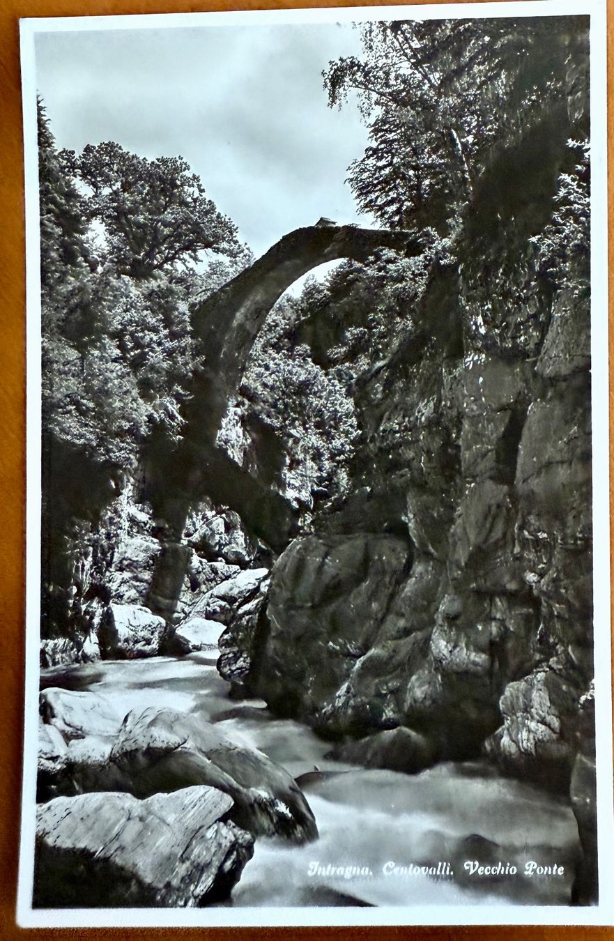 Cartoline postali: Intragna - Centovalli - Vecchio Ponte - Ancienne – Usato da Lutry venduto da Ediego