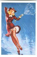 Postkarte "Pin-up".
