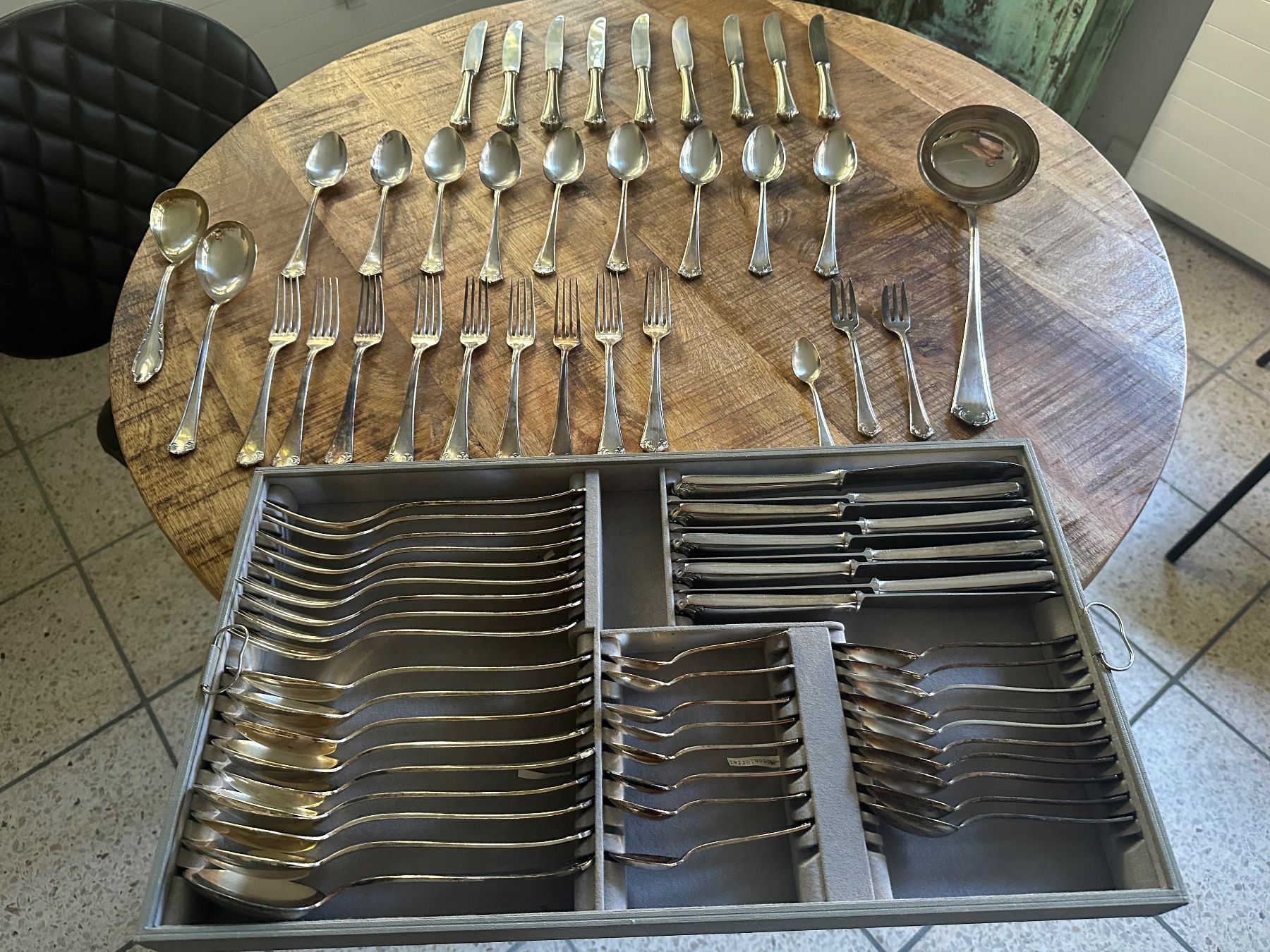 Set di posate: LOT * versilbertes Besteck – Usato da Zürich venduto da AmorenaP