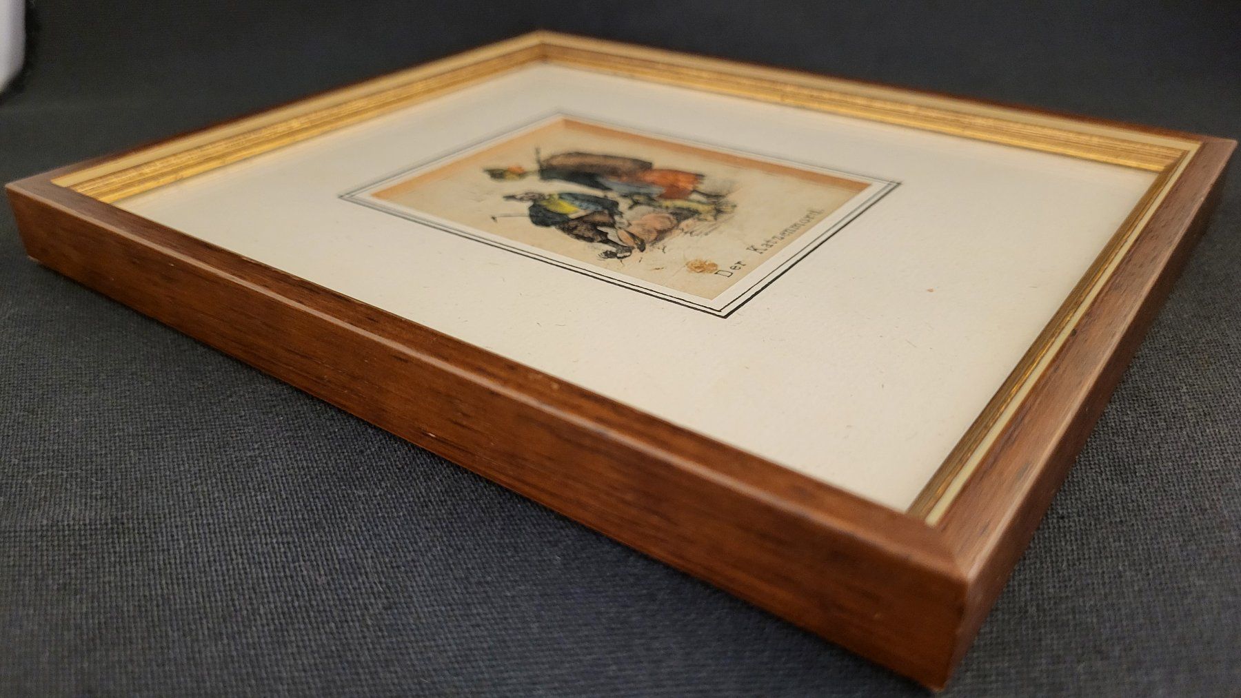 Grafiken & Lithographien: Antikes Bildli DER KATZENMORD – Gebraucht aus Basel von spinne02 2