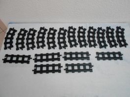 Duplo Eisenbahnschienen schwarz