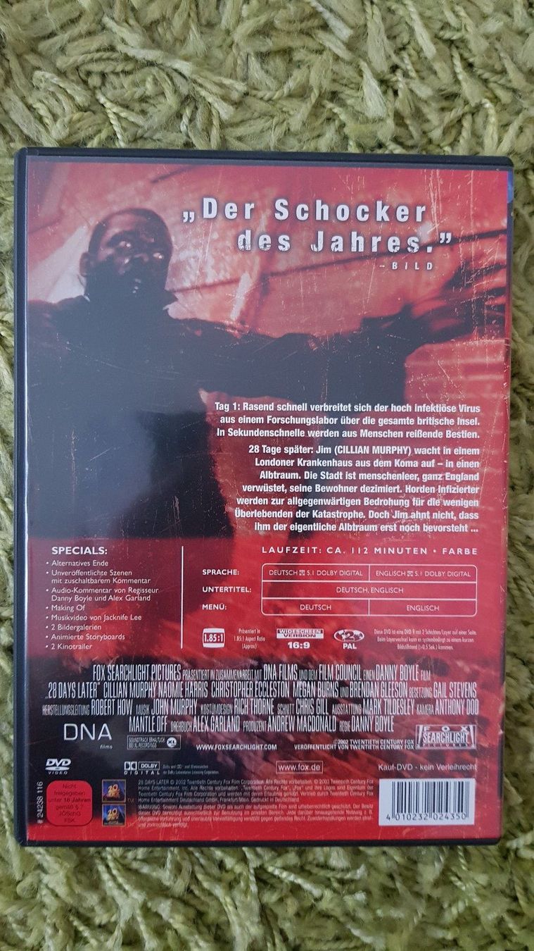 Tous les DVDs: 28 Days Later – D'occasion à Dornach par Letizia1987 1