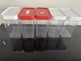 5 Airtight Food Storage Containers with Lids