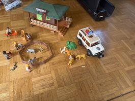 Playmobil Safari Set mit Haus und Fahrzeug guter Zustand
