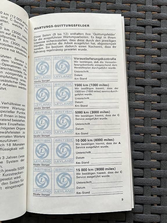 Tutti pezzi di ricambio auto: Service-Heft British Leyland – Usato da Gontenschwil venduto da lot_qxr9 2