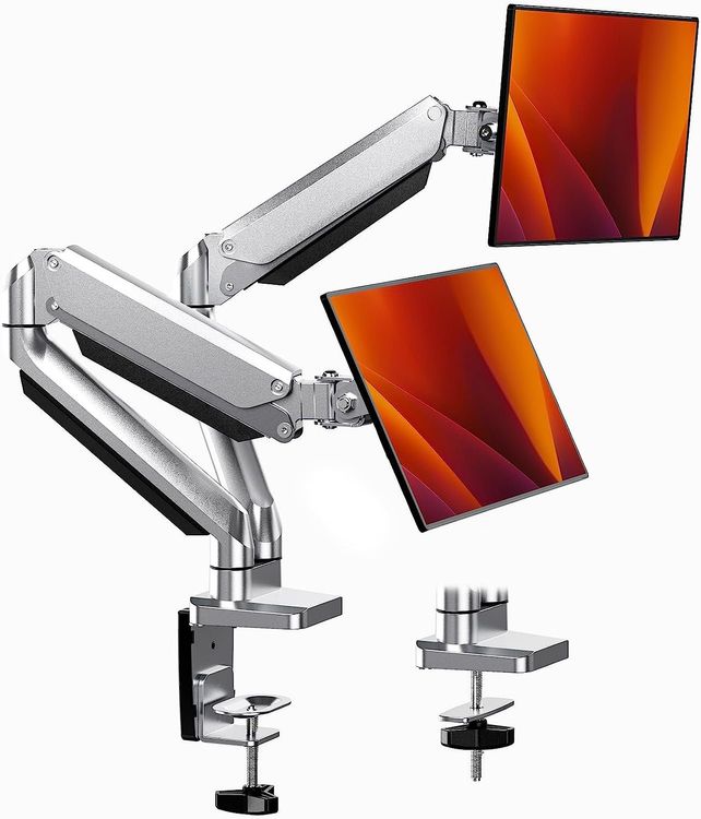 MEASUREMAN Gasfeder-Monitorhalterung – Verstellbar Für 17-35 Zoll Bis 10 Kg, VESA 75/100, Mit Kabelmanagement