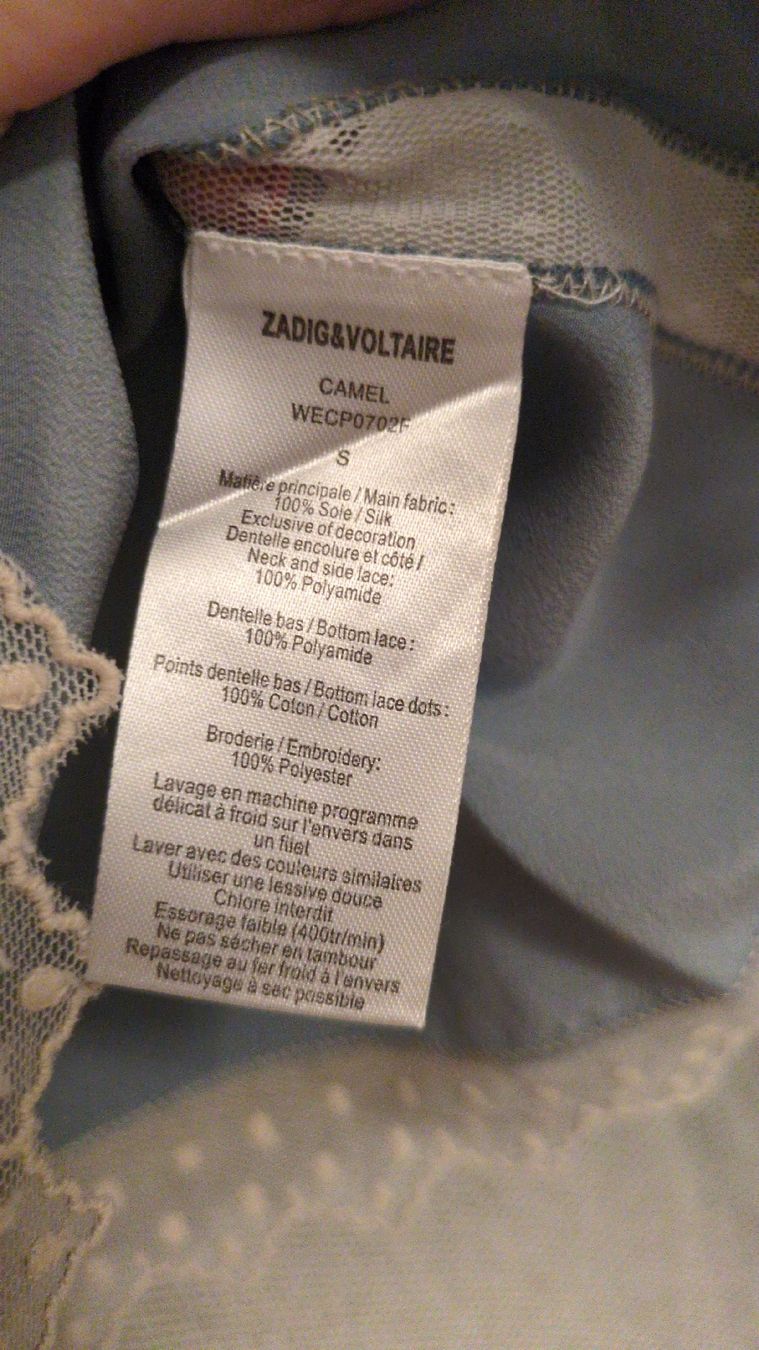 Zadig & Voltaire Top: Débardeurs Zadig & Voltaire rose et bleu S set – Nuovo (secondo la descrizione) da Morens FR venduto da Lolita1802 4