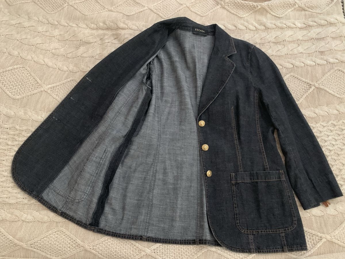 Escada Giacche: Escada Denim Jacket, Size M-L, Great Find! – Usato da Lausanne venduto da milasha 2