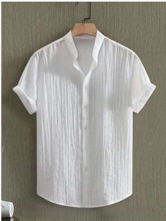 NEUES Herren Hemd uni weiss Gr. M - 225137