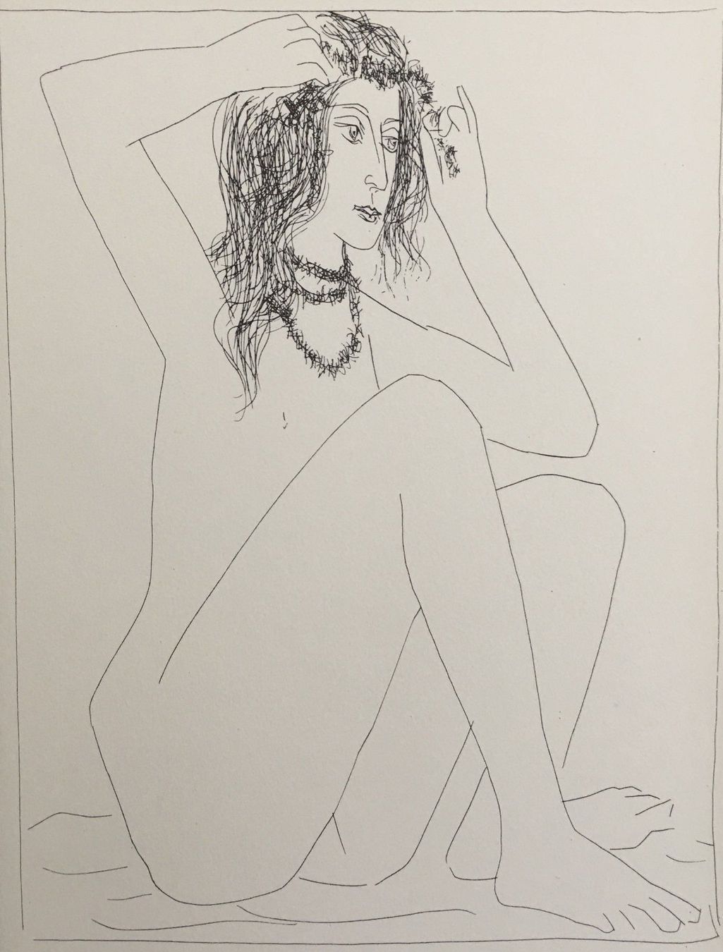 Grafica & Litografie: Pablo Picasso   "Femme nue se ..." – Usato da Nennigkofen venduto da Sommersonnen
