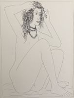 Pablo Picasso   "Femme nue se ..."