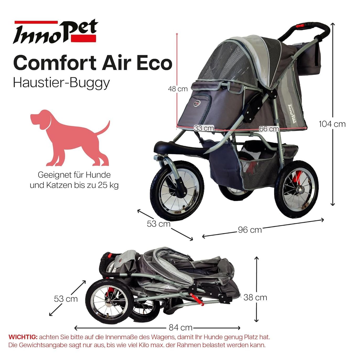 Cucce & Letti: Hundebuggy Marke InnoPet – Nuovo (secondo la descrizione) da Oberentfelden venduto da Buddy112 4