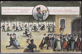 Militärkarte Musik Und Tanz Kaserne Frauenfeld 1913