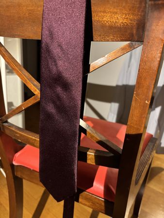 Zara Man Krawatte weinrot schlichtes Design guter Zustand