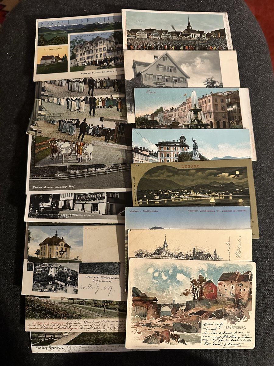 Cartoline postali: Über 50 AK, alle Kleinformat – Usato da Wettingen venduto da OttoNeuerName 2