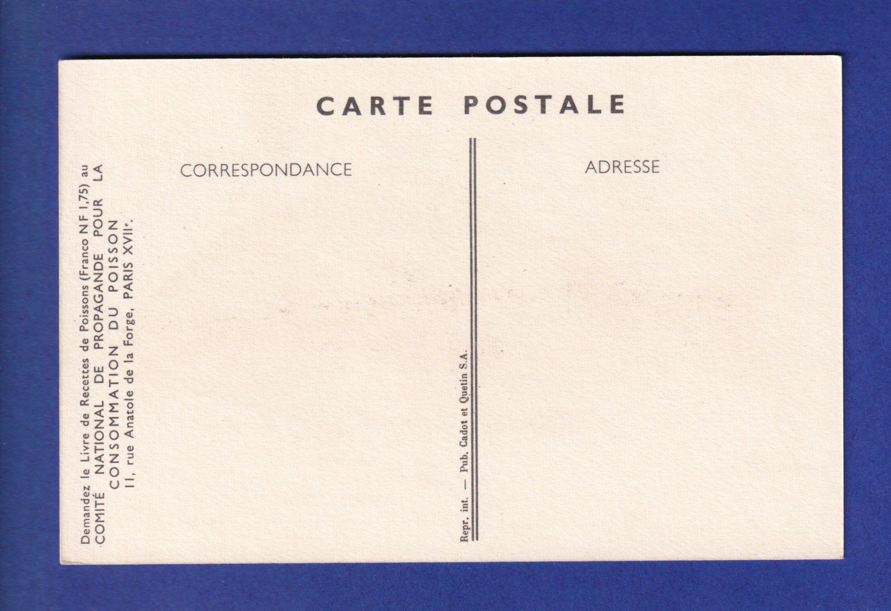 Ansichtskarten: Poisson - ROUSSETTE dite Saumonette – Gebraucht aus Pully von nicecards-shop 1