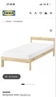 Bettgestell und Federholzrahmen 90x200