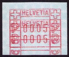 ATM 5_Schöne Abart "DOPPELDRUCK"_Faserpapier !**_KW 150.00 !