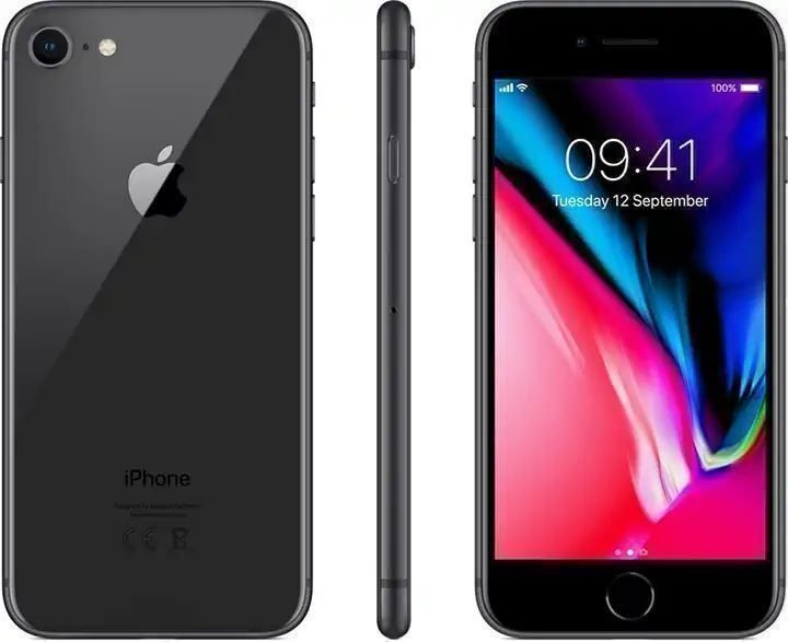 Apple Telefoni cellulari / Smartphones: Apple iPhone 8, black, 64 GB – Usato da Brig venduto da budgetcomputer