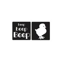 Label: Küken, “beep beep beep”