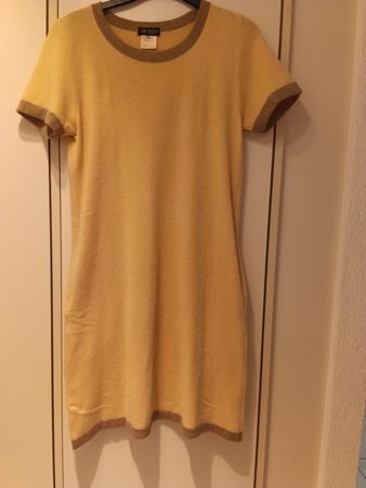 Robe, 38, cachemire, jaune pâle, très bon état, Foxey