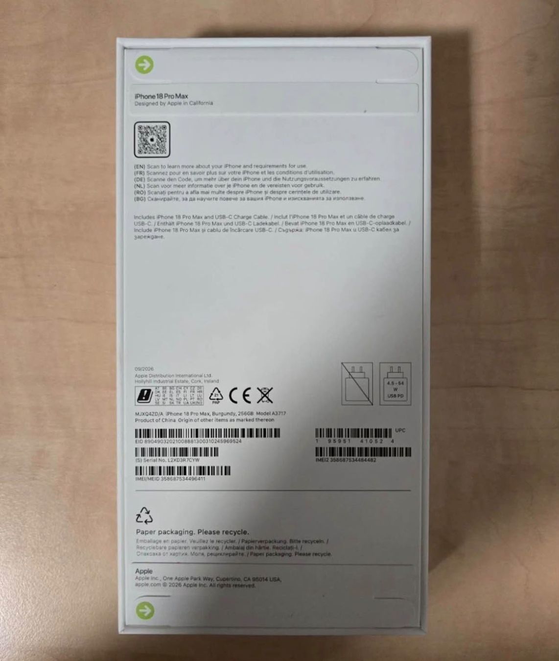 Apple Portables: Iphone 18 Pro Max 256 Gb Neu – Neuf avec emballage d'origine à Caneggio par nem_x7pm 2