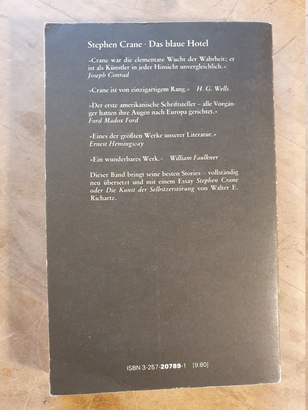Bücher: Das blaue Hotel Stephen Crane Diogenes – Gebraucht aus Zürich von loosebone 1