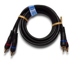 Câbles RCA – Série BlackLine by FoS - 2 mètres - Dual Shield