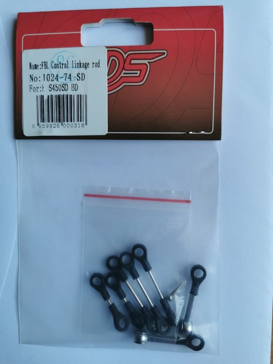 KDS FBL Control linkage rod (Neu und originalverpackt) in Matten b ...