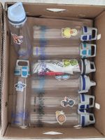 Sigg Trinkflaschen mit Ersatzdichtungen.