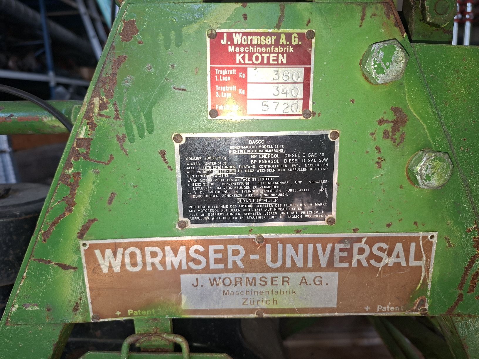 Altro per stoccaggio & trasporto: Wormser Universal Seilwinde mit Briggs Stratton Motor – Usato da Azmoos venduto da Man_zi1 1