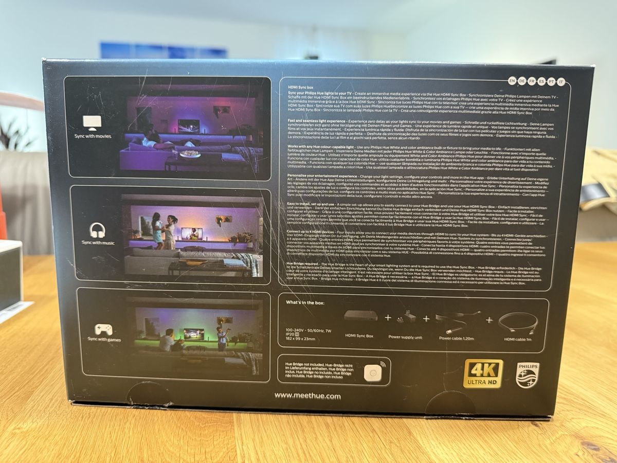 Philips Heimkino: Philips Hue HDMI Sync Box 4K HDR – Gebraucht aus Wallisellen von FabianB 5