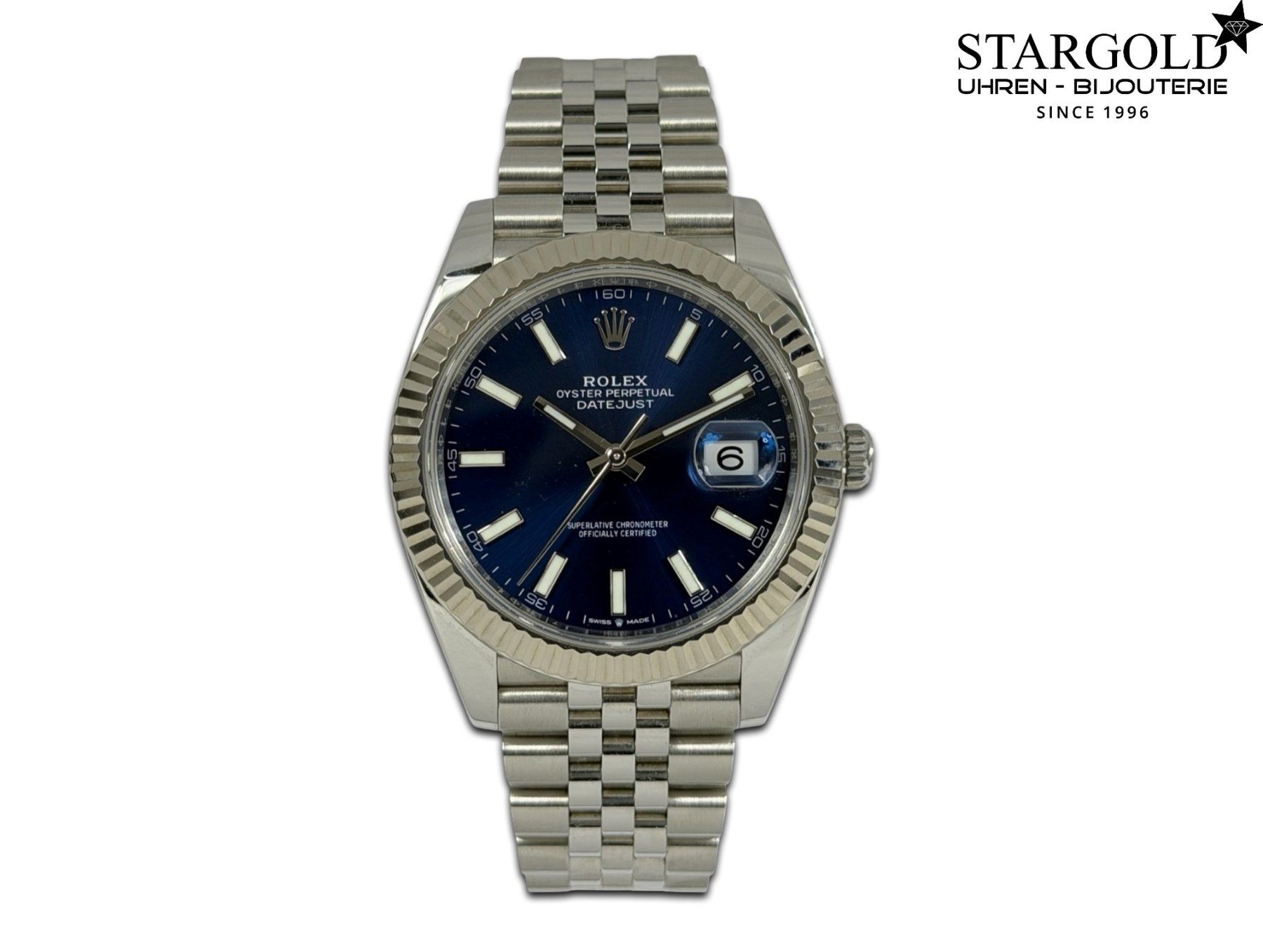 Rolex Uhren: Rolex Datejust 41 - 126334 - Blue Dial – Gebraucht aus Zürich von Stargold-Uhren
