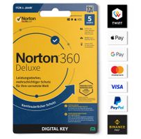 Norton 360 Deluxe [ 5 Geräte -12 Monate ] Kein Abo