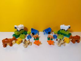 LEGO Duplo 2x 4972 Bauernhoftiere (Komplett)