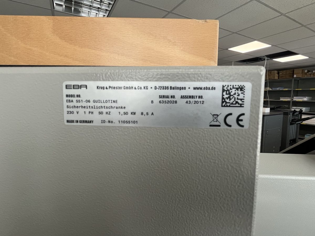 Tutte le macchine: EBA 551-06 Schneidemaschine  – Usato da Dietikon venduto da elm_px99 2