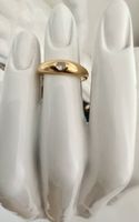 Bague en or jaune 18 carats avec zirconium