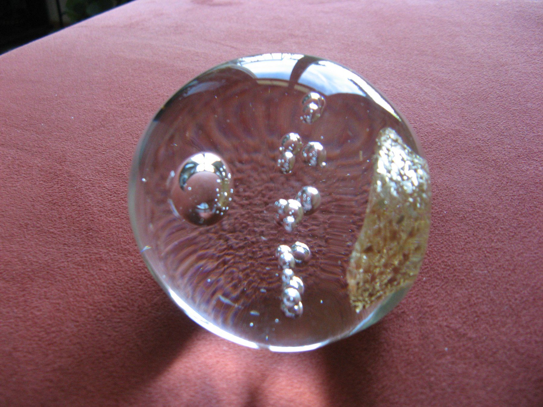 Statuette: Glaskugel/Briefbeschwerer Höhe 9 cm – Usato da Zürich venduto da apil 2